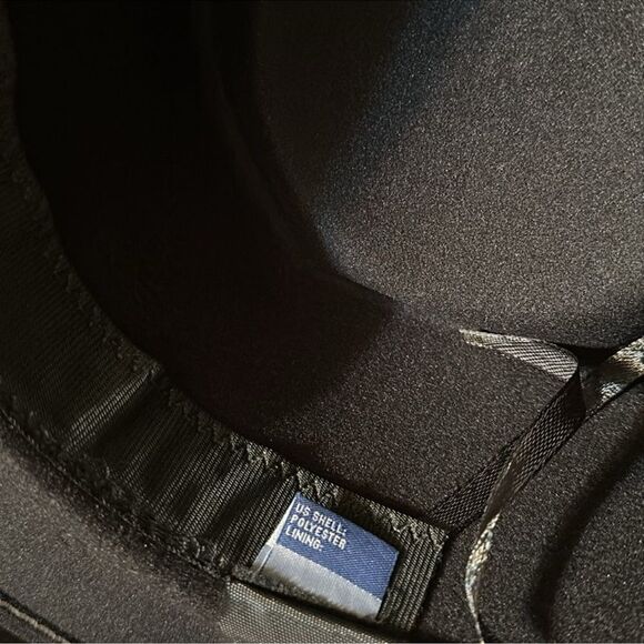 HOH Black 6181 Pleather Tote Bag and Black Fedora Hat Gift Set - Picture 12 of 16